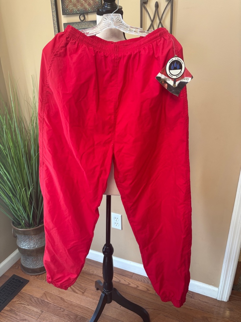 Men's Holloway Red Windbreaker Waterproof Track Pants